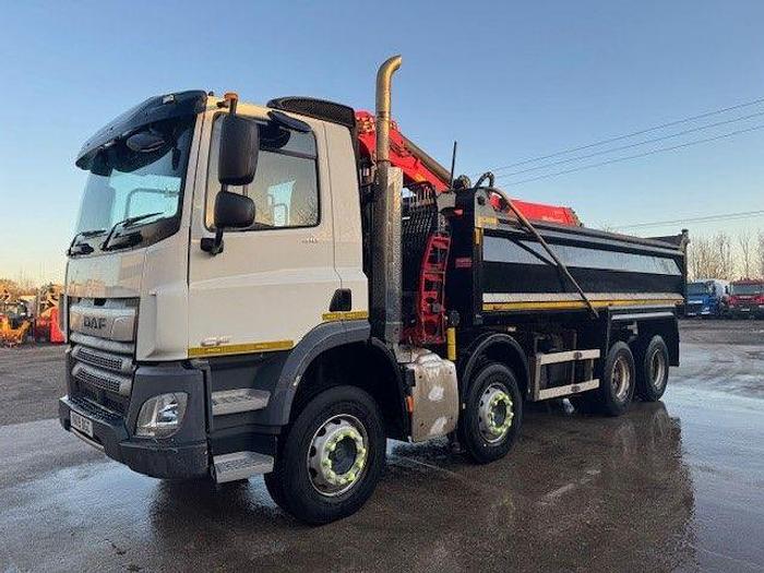Used 2019 (19) DAF CF410 8x4 Steel Tipper Grab