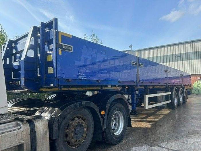 Used 2019 SDC Tri Axle Dropside Flat Trailer