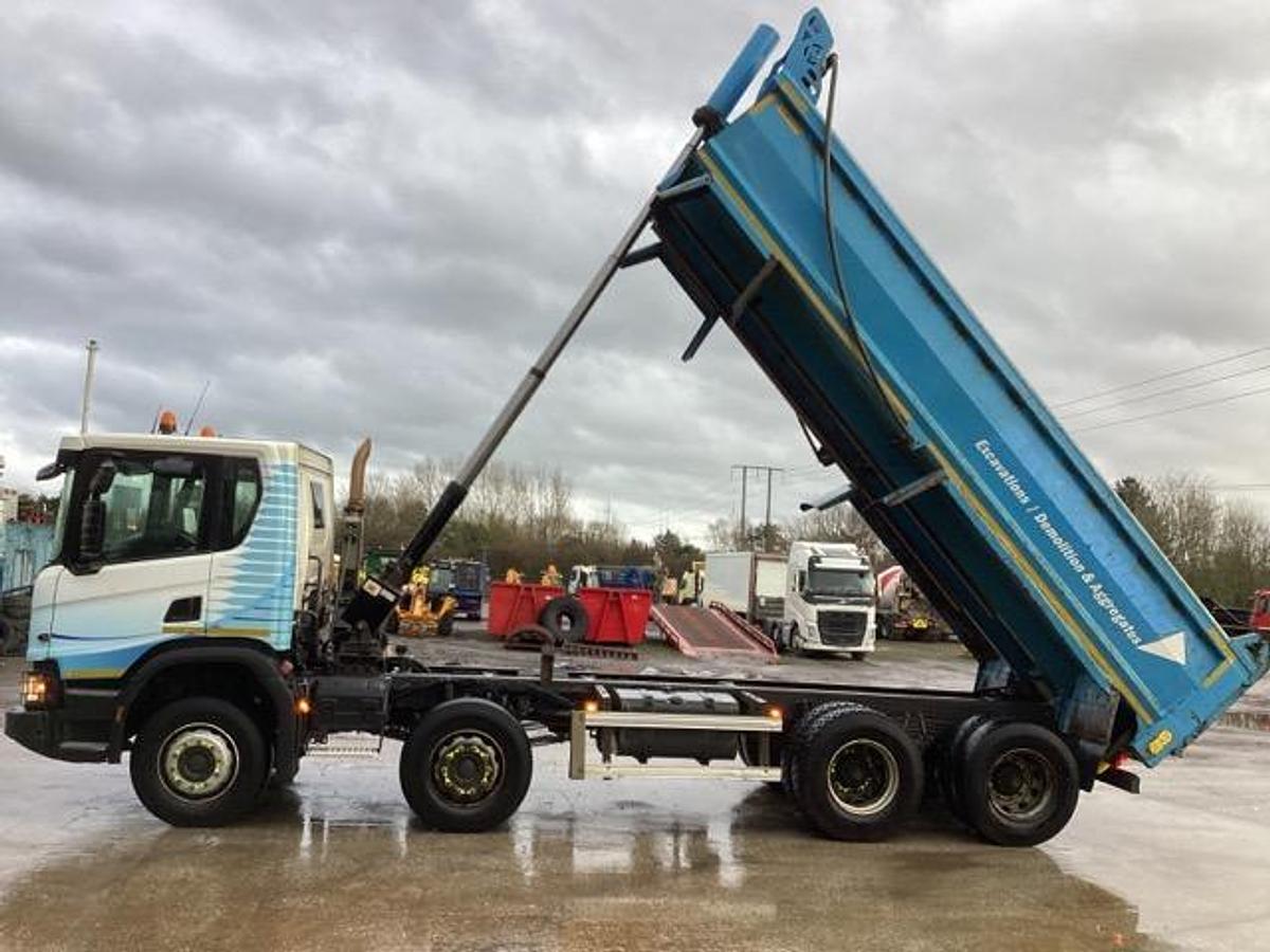 Used 2021 Scania P410 XT 8x4 Steel Tipper