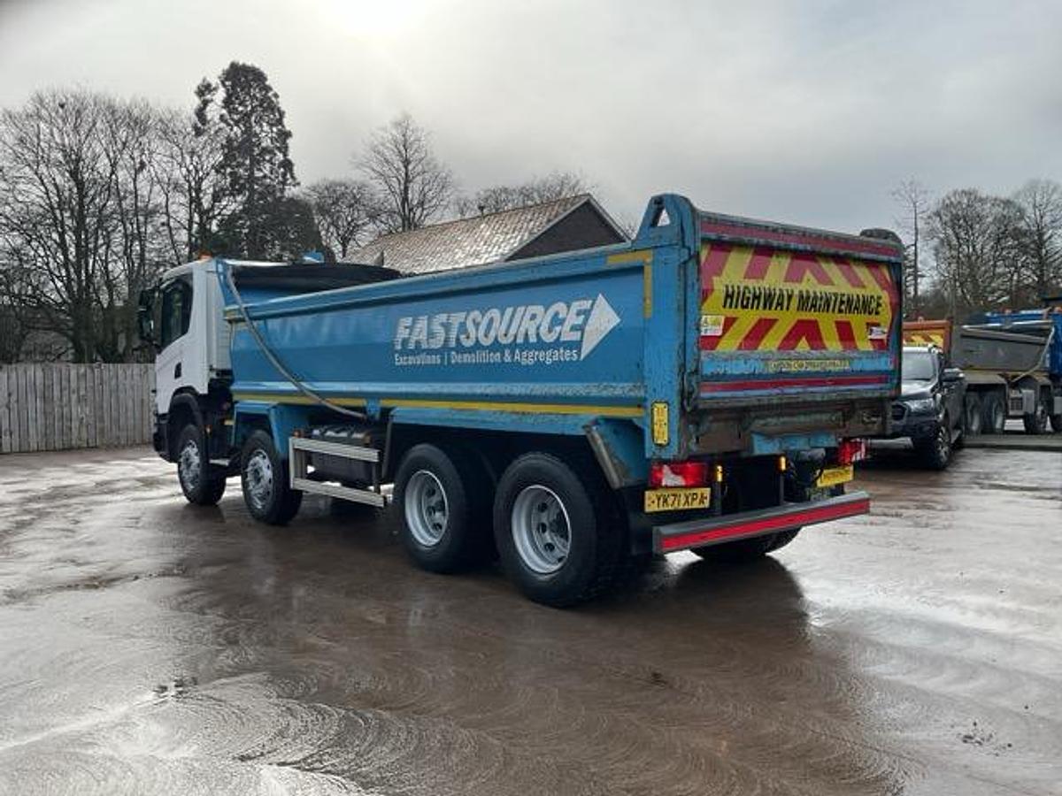 Used 2021 Scania P410 XT 8x4 Steel Tipper