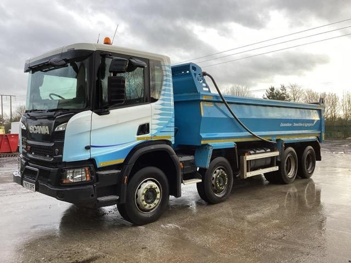 Used 2021 Scania P410 XT 8x4 Steel Tipper