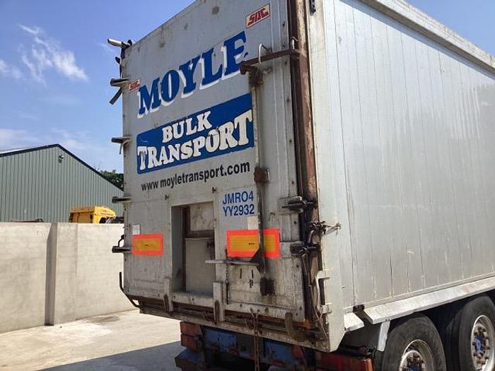 Used 2009 SDC 70CYD TRI AXLE BULK TIPPING TRAILER