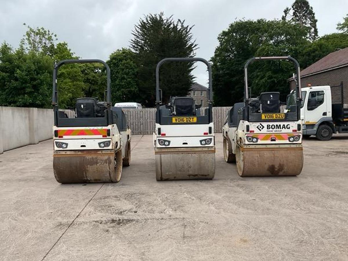 Used 2016 Bomag BW135 AD-5 Double Drum Vibrating Roller