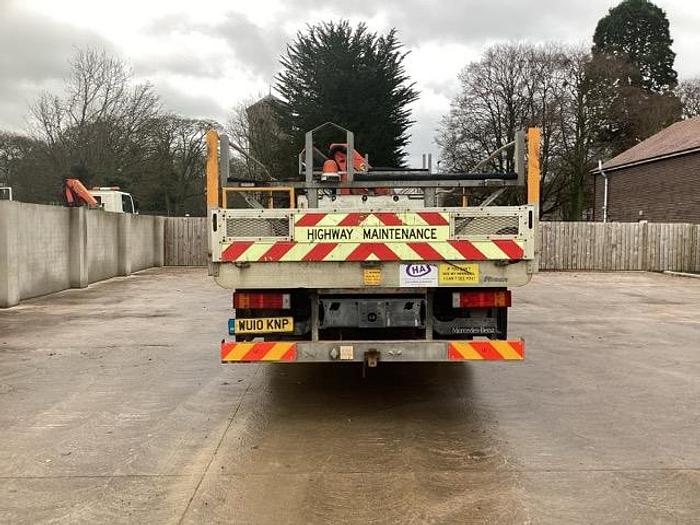 Used 2010 Mercedes Atego 4x2 15T Flat c/w Crane