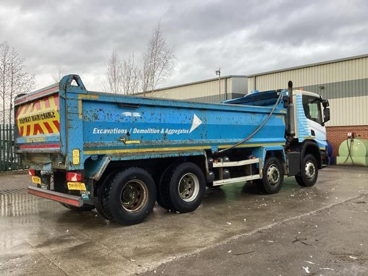 Used 2021 Scania P410 XT 8x4 Steel Tipper