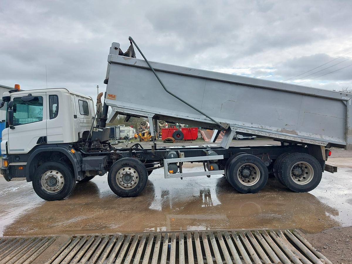 Used 2018 Scania P410 XT 8x4 Alloy Tipper