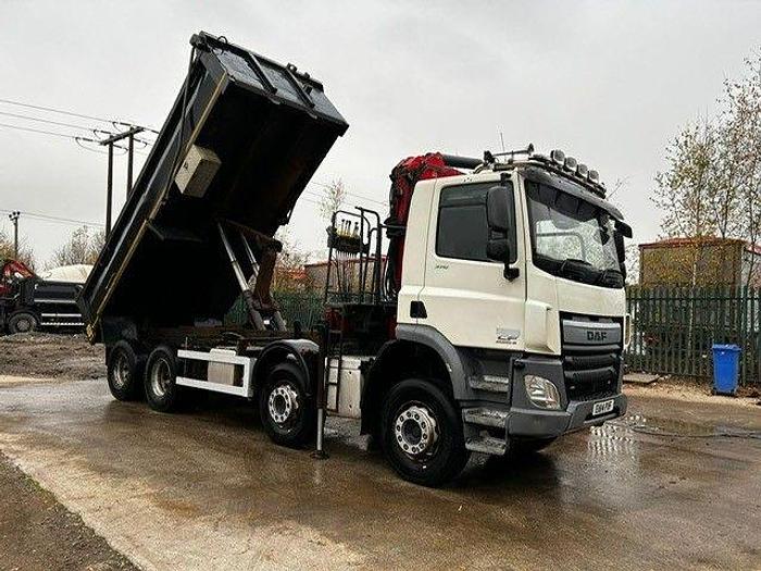 Used 2014 DAF CF370 8x4 Steel Tipper Grab