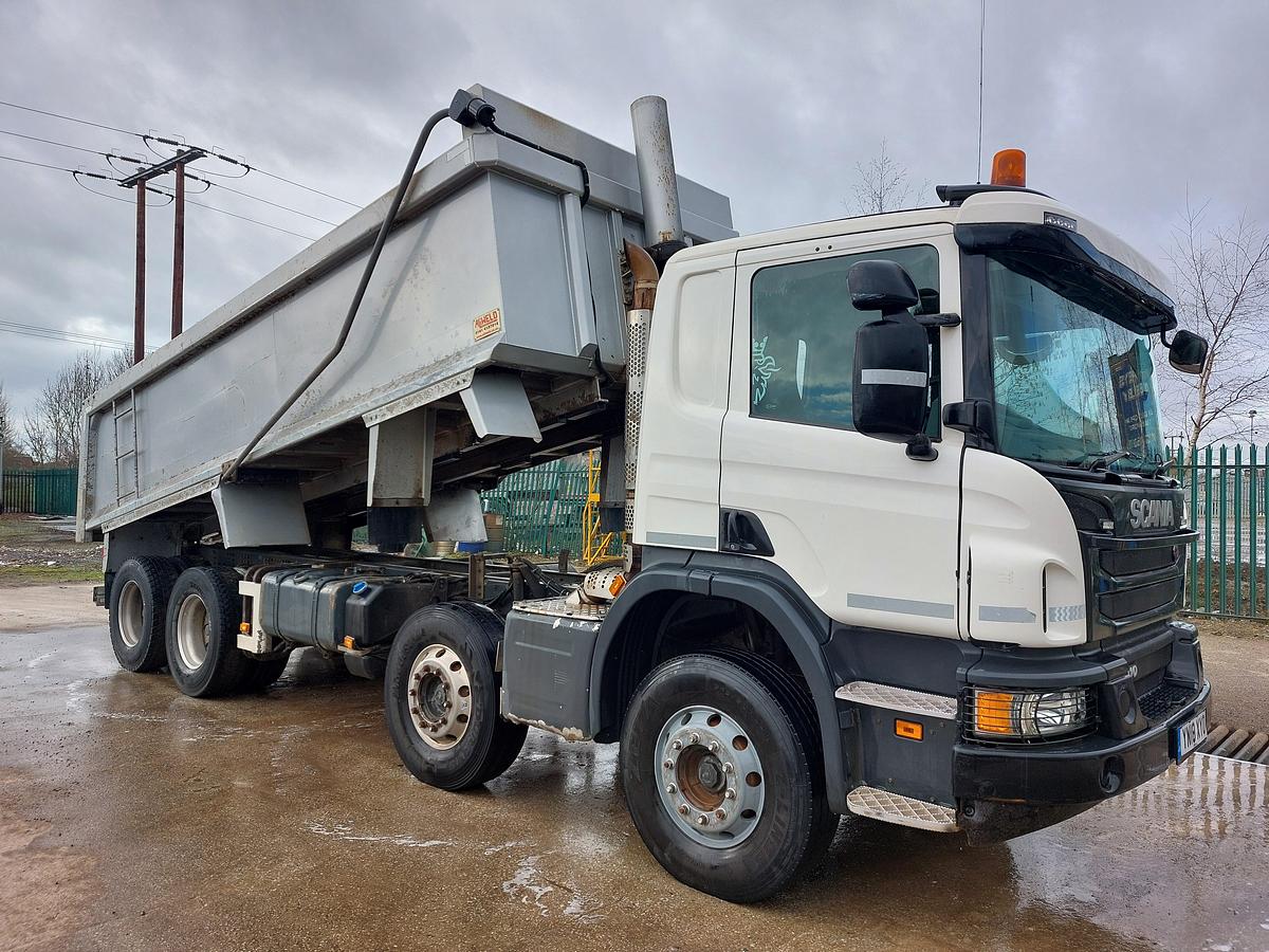 Used 2018 Scania P410 XT 8x4 Alloy Tipper