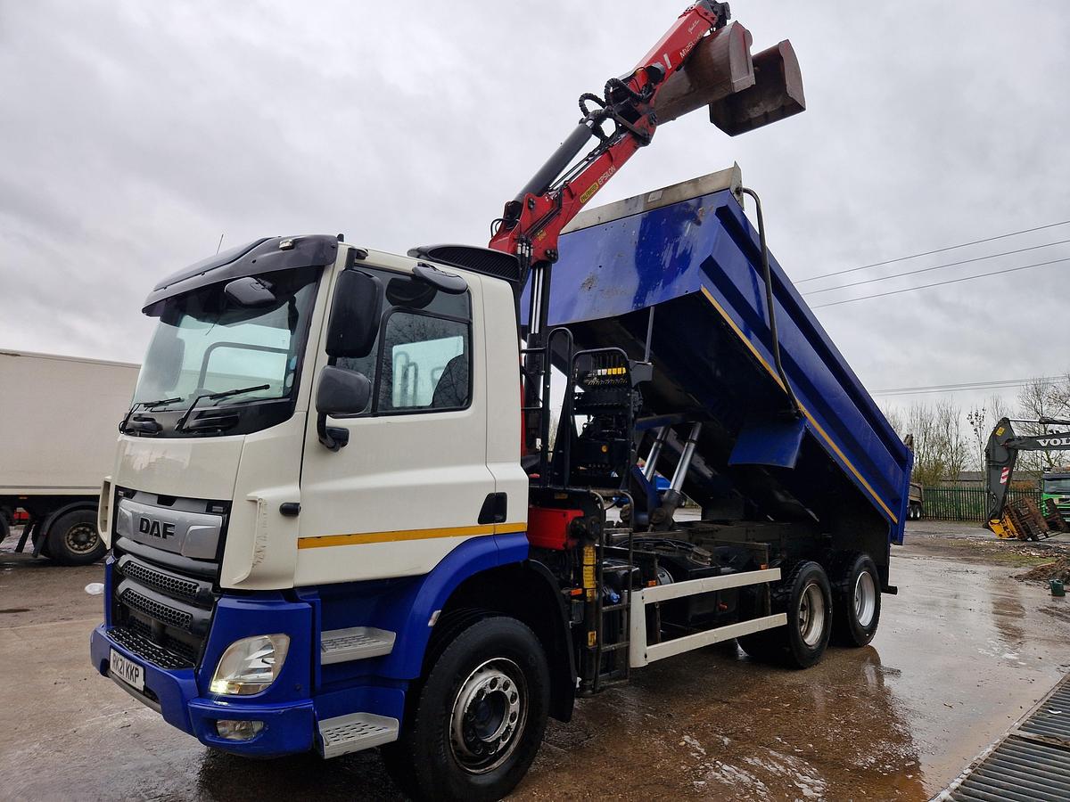 Used 2021 DAF CF370 6x4 Tipper Grab