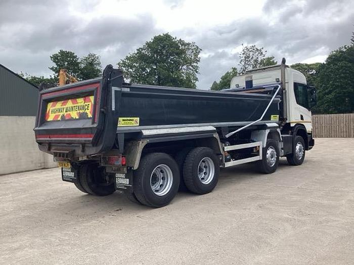 Used 2018 (18) Scania P410 XT 8x4 Steel Tipper