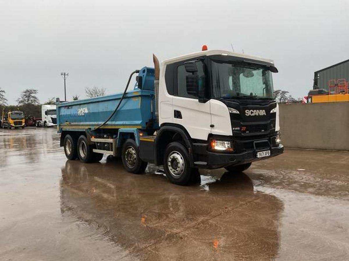 Used 2021 Scania P410 XT 8x4 Steel Tipper