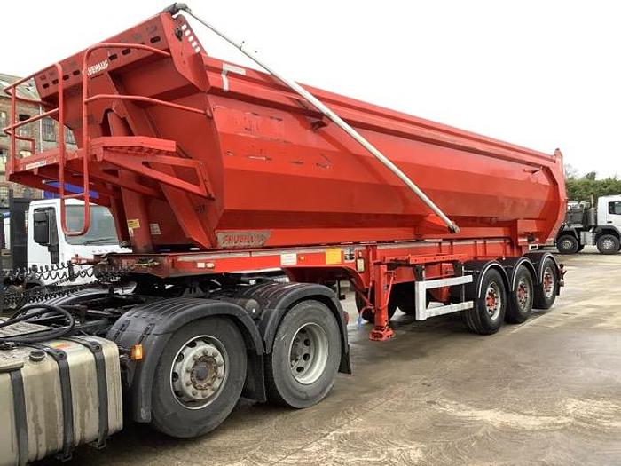 Used 2021 Fruehauf Tri Axle Steel Aggregate Tipping Trailer