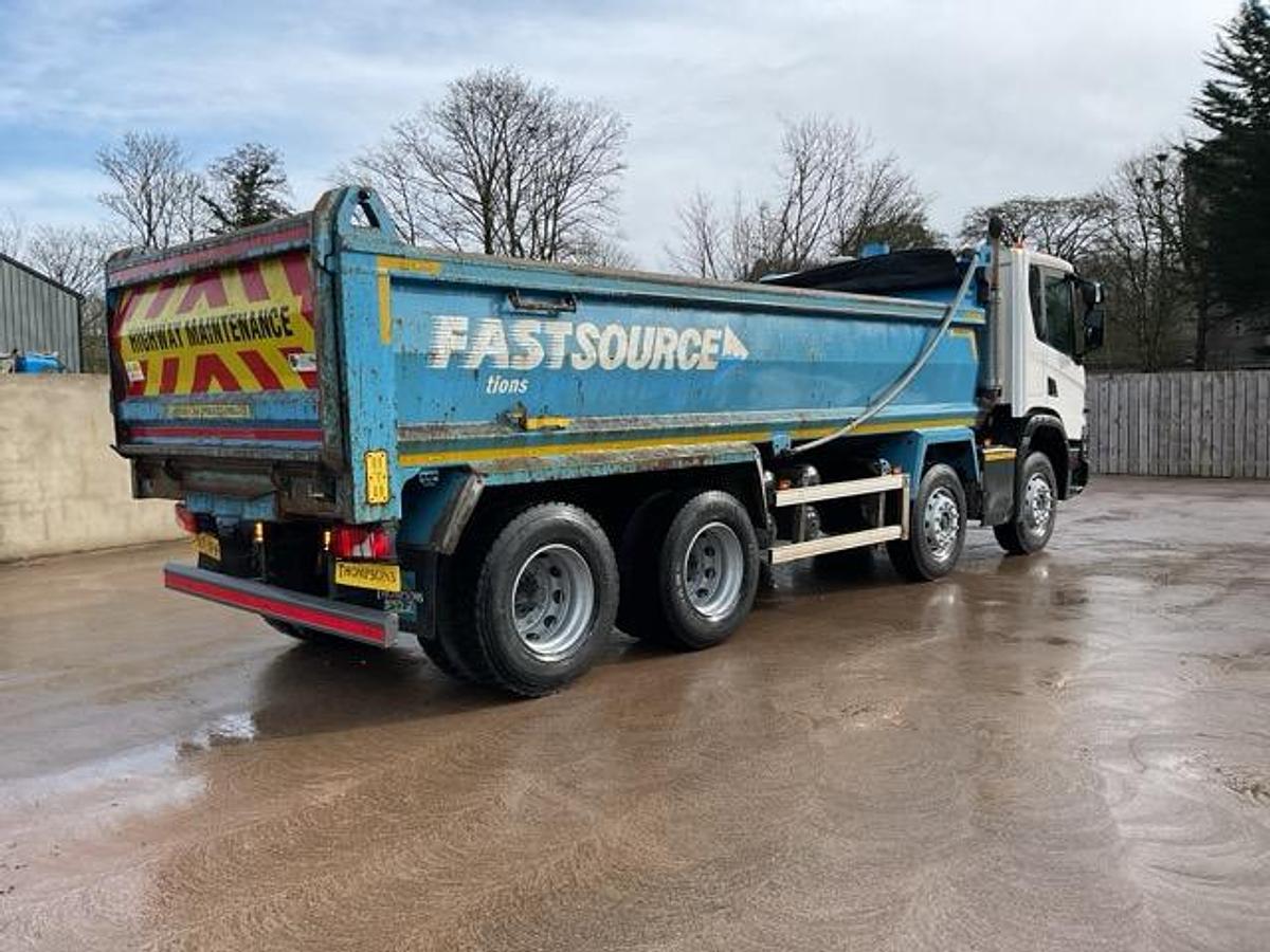 Used 2021 Scania P410 XT 8x4 Steel Tipper