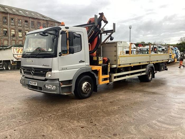 Used 2010 Mercedes Atego 4x2 15T Flat c/w Crane