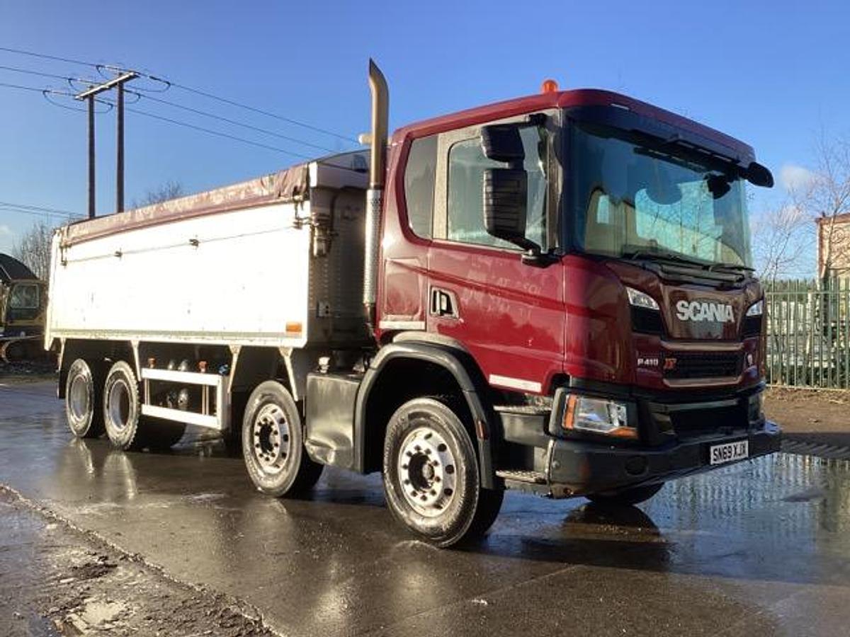 Used 2019 (69) Scania P410 XT 8x4 Alloy Tipper