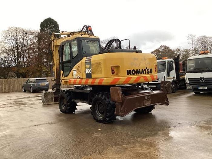Used 2007 Komatsu PW160 Wheeled Excavator