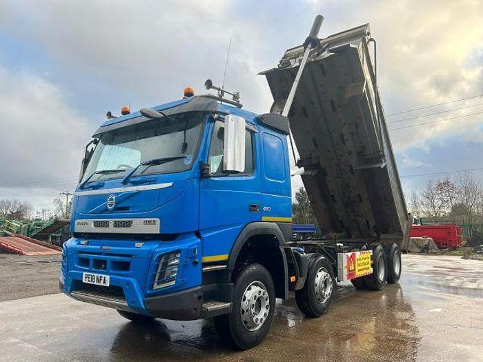Used 2018 (18) Volvo FMX410 8x4 Steel Tipper