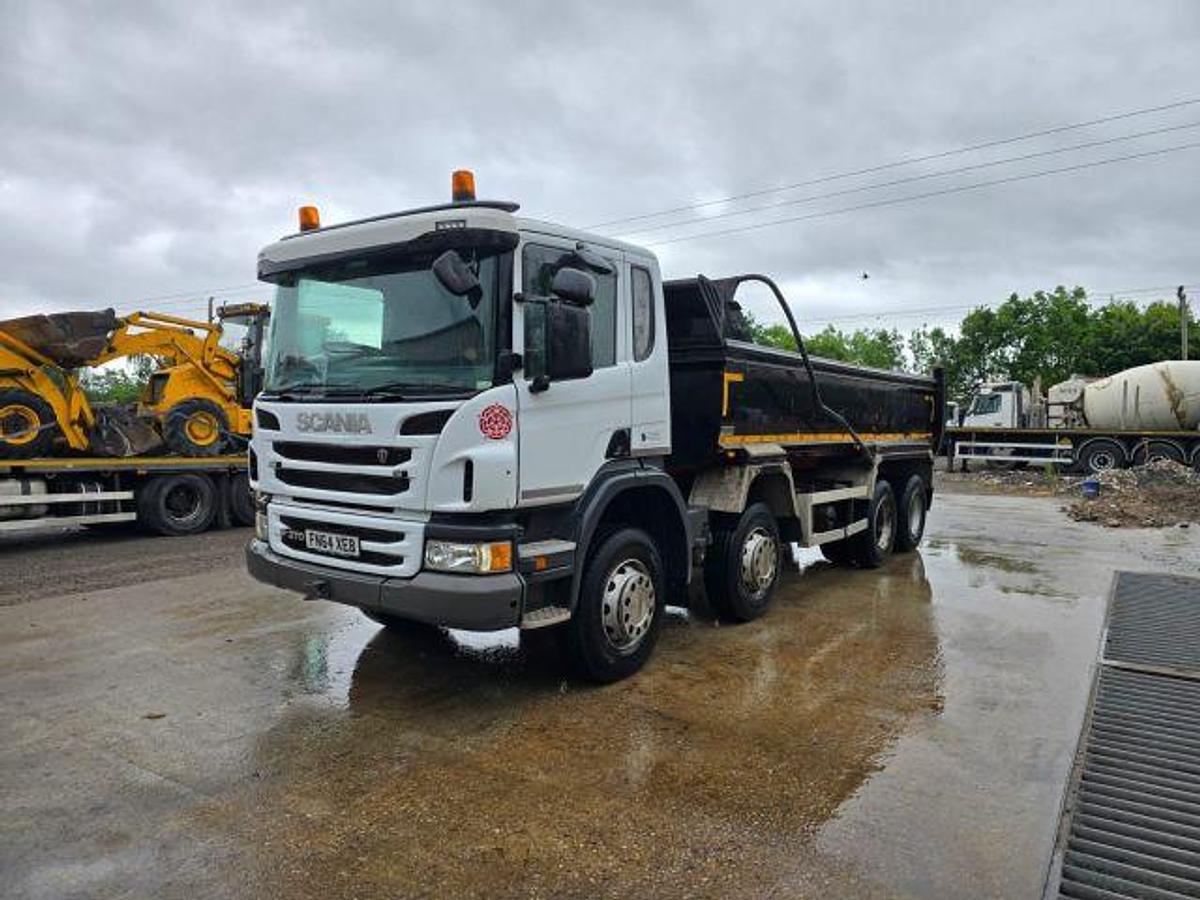 Used 2014 (64) Scania P370 8x4 Steel Tipper