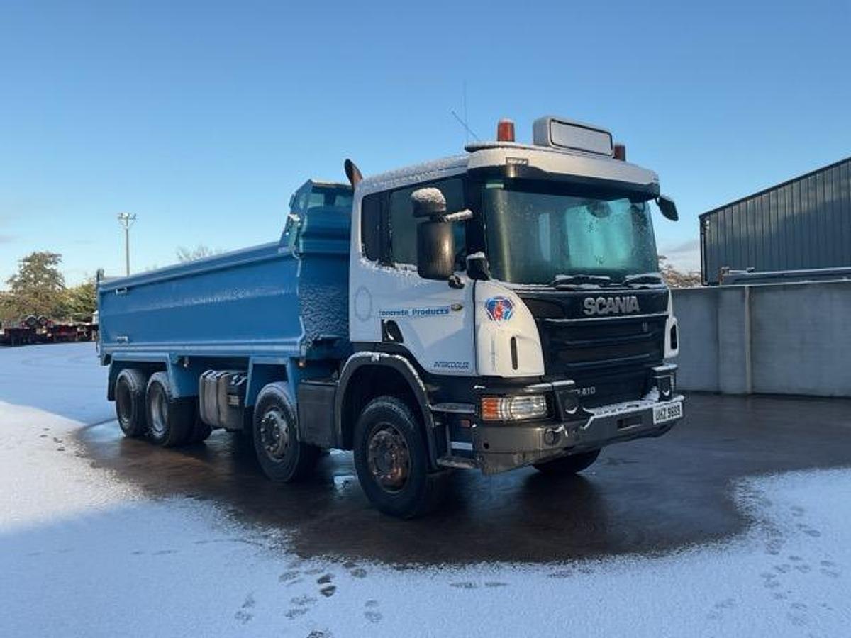 Used 2014 Scania P410 8x4 Steel Tipper