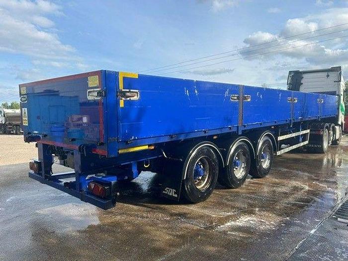 Used 2019 SDC Tri Axle Dropside Flat Trailer