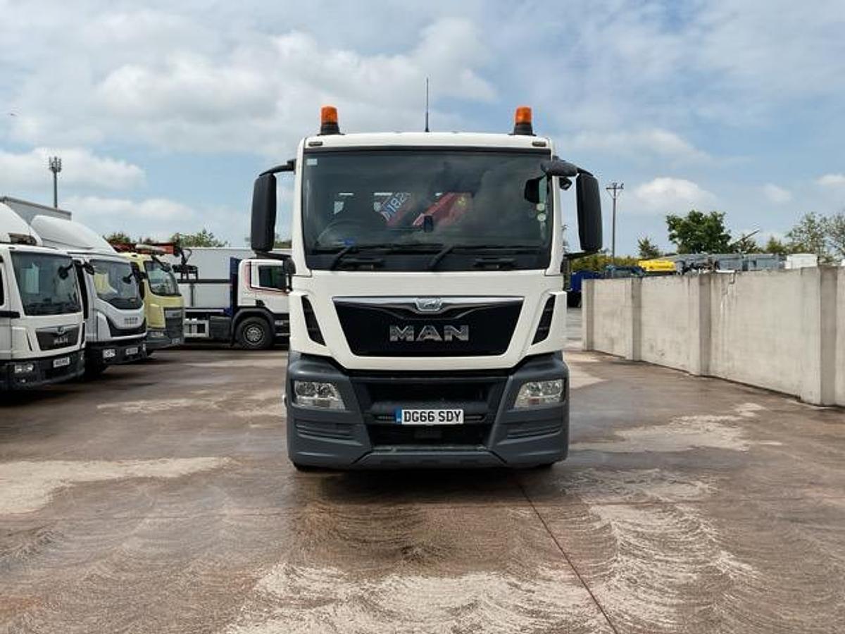 Used 2016 MAN TGS26.320 6x2 Flatbed Crane Lorry