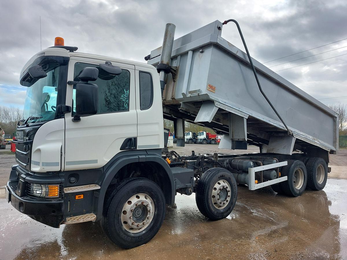 Used 2018 Scania P410 XT 8x4 Alloy Tipper