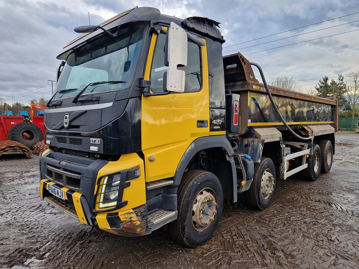 Used 2016 Volvo FMX420 8x4 Steel Tipper