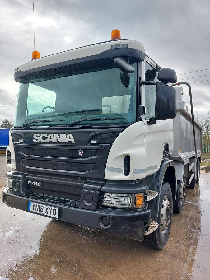 Used 2018 Scania P410 XT 8x4 Alloy Tipper