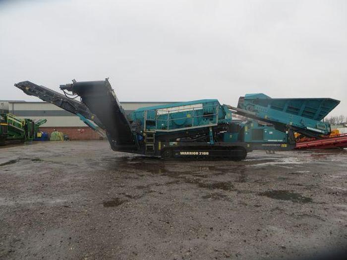 Used 2015 Powerscreen Warrior 2100 Screener