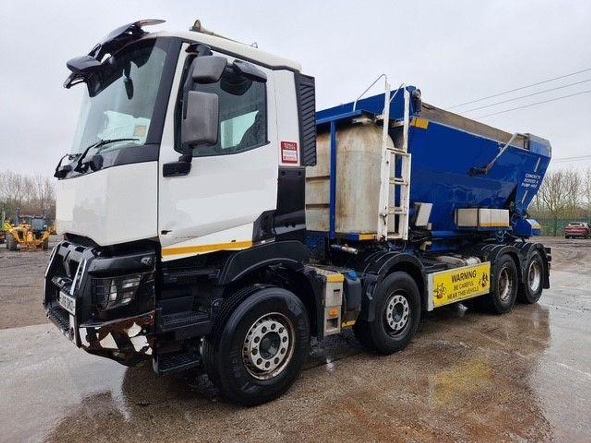 Used 2016 (16) Renault C460 8x4 Volumetric Concrete Mixer