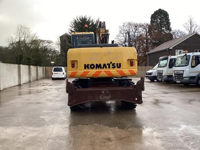 Used 2007 Komatsu PW160 Wheeled Excavator