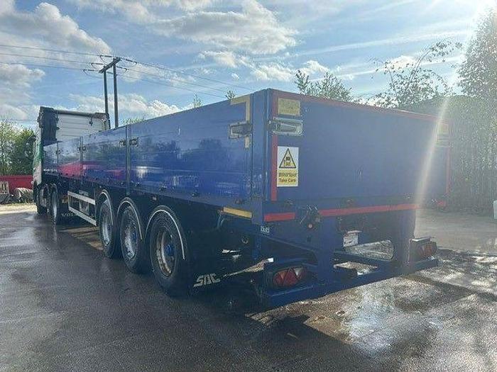 Used 2019 SDC Tri Axle Dropside Flat Trailer