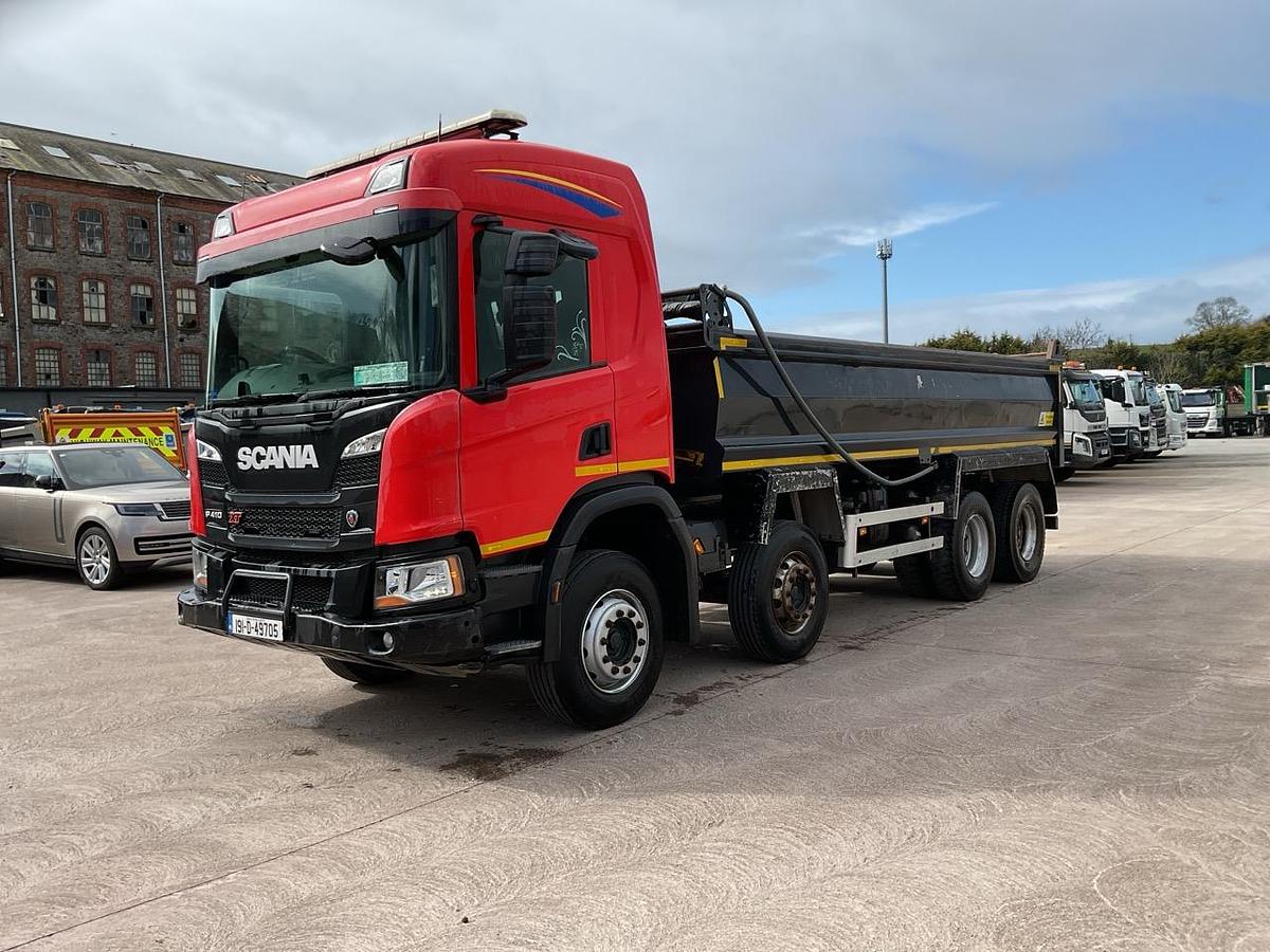 Used 2019 Scania P410 XT 8x4 Steel Tipper