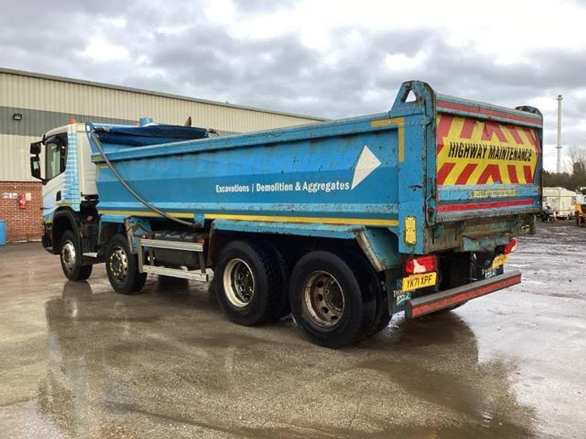 Used 2021 Scania P410 XT 8x4 Steel Tipper