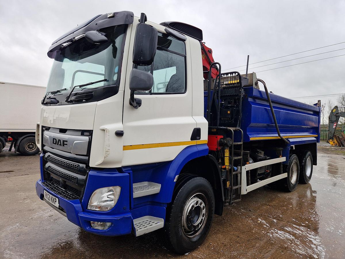 Used 2021 DAF CF370 6x4 Tipper Grab