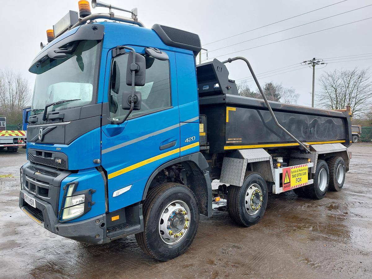 Used 2021 (71) Volvo FMX420 8x4 Steel Tipper