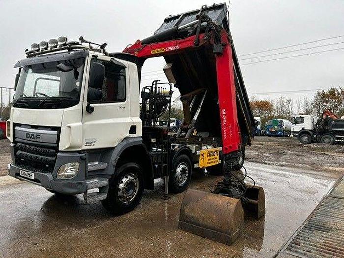 Used 2014 DAF CF370 8x4 Steel Tipper Grab