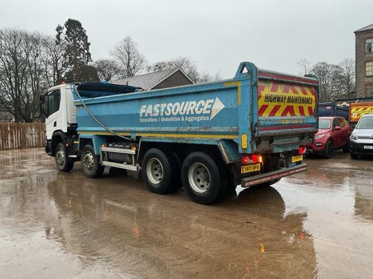 Used 2021 Scania P410 XT 8x4 Steel Tipper