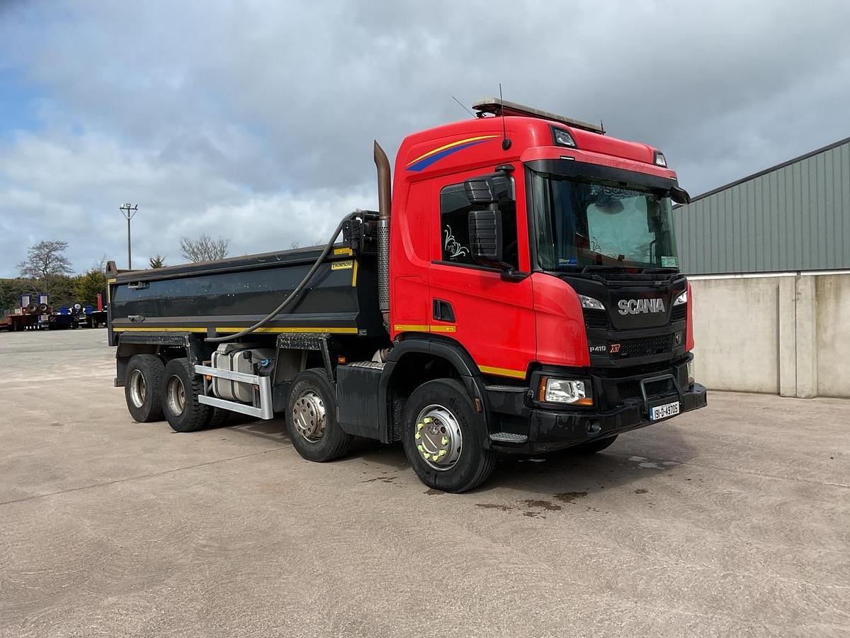 Used 2019 Scania P410 XT 8x4 Steel Tipper