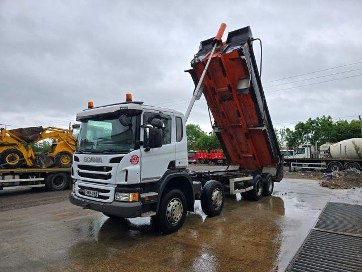 Used 2014 (64) Scania P370 8x4 Steel Tipper