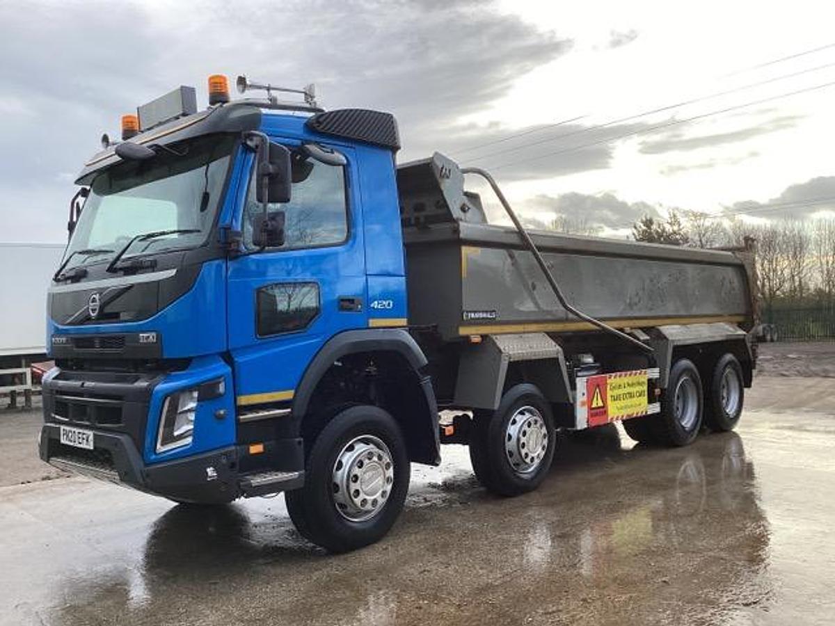 Used 2020 (20) Volvo FMX420 8x4 Steel Tipper
