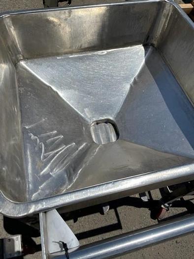 Used Stainless Steel Portable Square Tote Tank