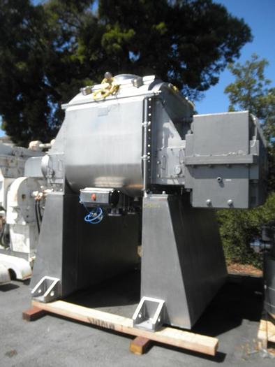 Used 200 GALLON AARON PROCESS DOUBLE ARM VACUUM MIXER/DRYER – S/S – VACUUM & JACKETED (#9391)