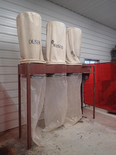 Used Dustek 750 DB Dust Collector 3 Bag Unit