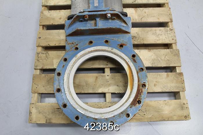 Used Dezurik 16" Hand Operated Knife Gate Valve #42385
