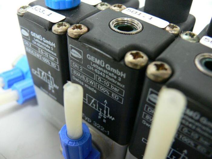 Used Lot of 7 - Gemu CH-6343 DN2 0-10 bar 8VA 6.5W Valve