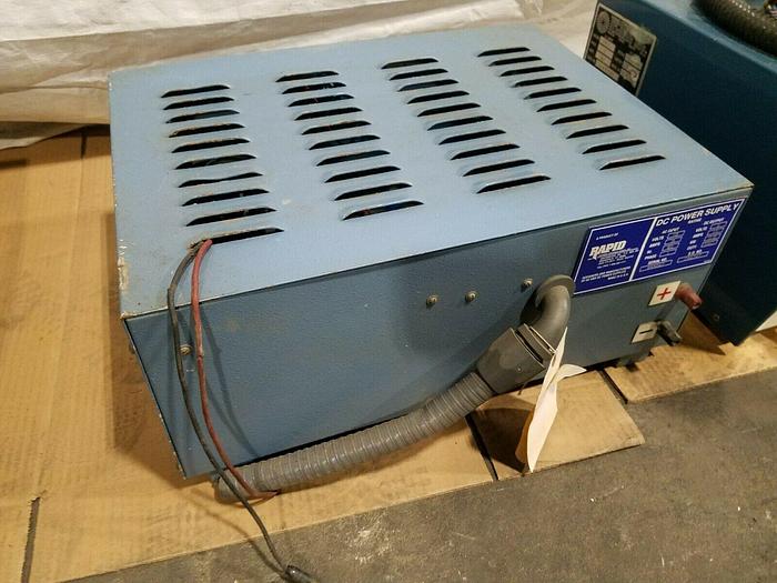 Used Rapid DC Power Supply 6 Volts 25 Amps Plating Rectifier 115 Volt in