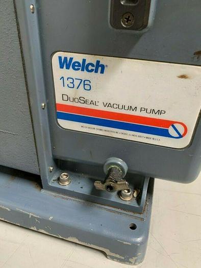 Used Welch 1367W-01 DuoSeal Rotary Vane Vacuum Pump