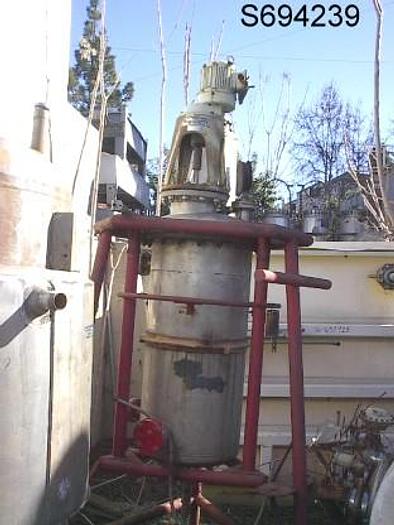 Used Tank, 100 Gallon, S/st, 2' x 4', Agit, DT/DB #S694239