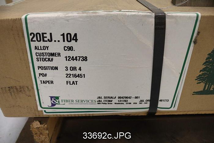 Unused Beloit DD4000 Refiner Complete Plate Set, 20" Disc #33692